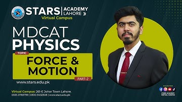 MDCAT | Physics | FORCE & MOTION) (Part I)