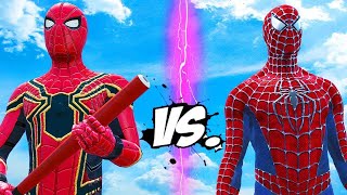 Fight with Spiderman🕷👱 vs Spiderman🕷👱 😳 #thriller #action #fighter #marvel #marvelstudios