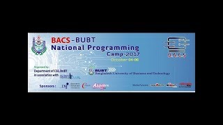 Data Structure - Beginner (BACS-BUBT National Programming Camp, 2017)
