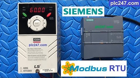 Siemens S7-1200 "Modbus RTU" LS iG5A VFD Tutorial
