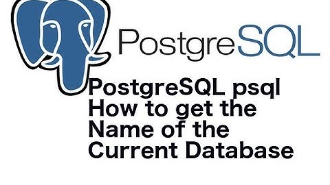 PostgreSQL psql How to get the Name of the Current Database