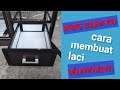 cara membuat laci bahan aluminium