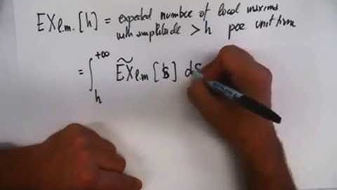 Wave extremes 6/7: Expected number of local maxima of a random process