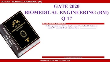GATE2020 Biomedical Engineering Solved Question - Q17 (Tamil)