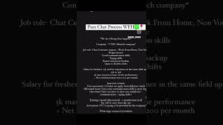 Ttec Teletech Company म Work From Home Job Pure Chat Support Non Voice Process