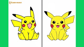 Cum Sa Il desenezi pe PIKACHU | Usor Pas cu Pas Tutorial pentru Incepatori