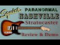 Squier paranormal nashville strat review  demo