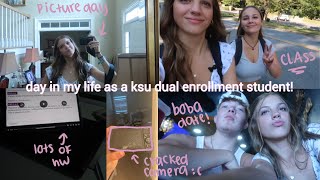 day in my life as a dual enrollment student! (picture day, coffee date, cracked my new camera)