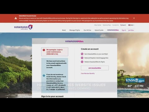 Hawaiian Airlines still fixing website, call center problems