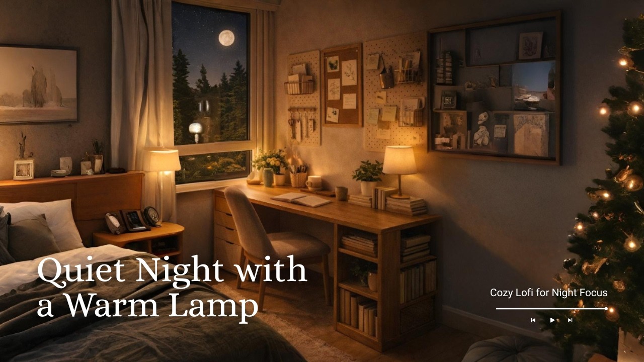 Quiet Night with a Warm Lamp 🌙 | Cozy Lofi for Night Focus