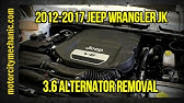 REMOVE and INSTALL Jeep Wrangler  ALTERNATOR 2007 - 2011 [ SUPER EASY  repair! ] - YouTube