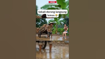 Sekali Dorong Langsung Lemas 😂 #kakekhujan #lucu #dialogambigu #komedi #kakekhujanvibes #rain