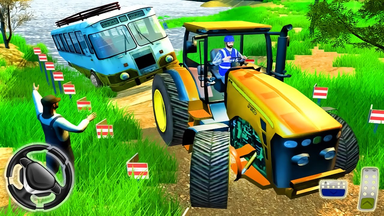 Tractor Pull Driving Simulator - Farming Vehicles Driver Game 2020 | Android Gameplay