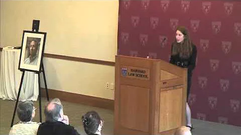Jennifer Tarr speaks at HLS Tribute to David Gross...