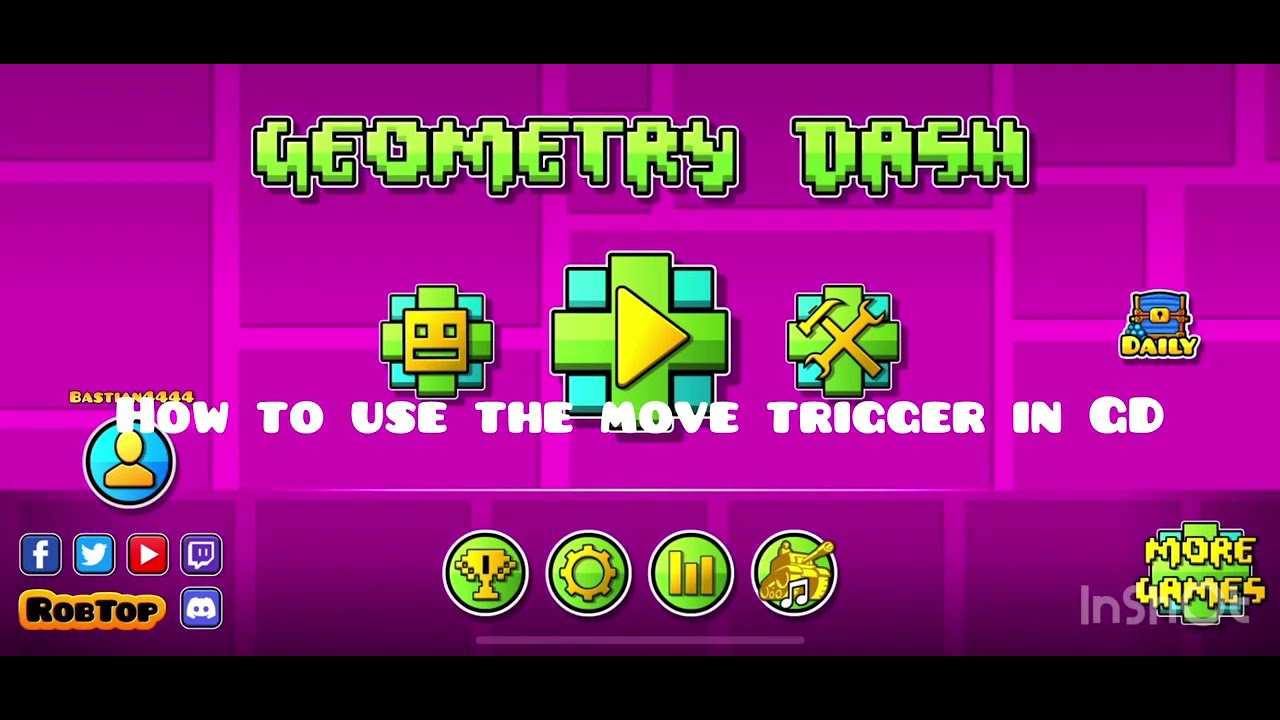 HOW TO USE THE MOVE TRIGGER IN GEOMETRY DASH - YouTube