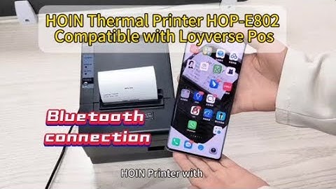 Hoin 80mm thermal printer HOP-E802 compatiable with loyverse POS by Bluetooth