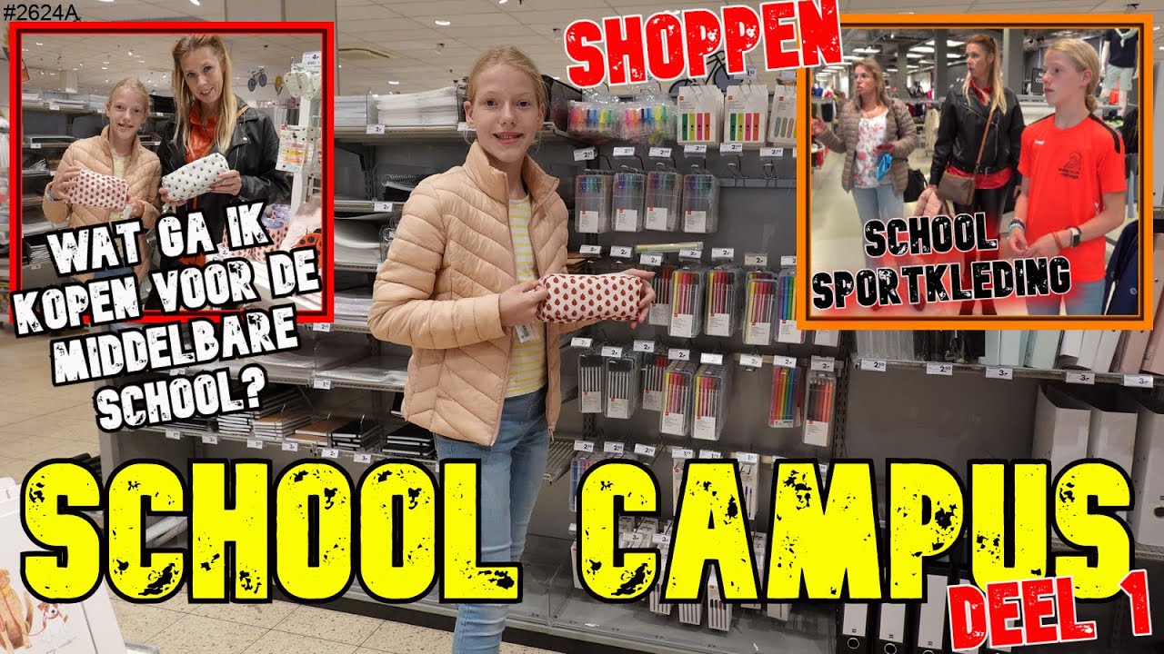 SHOPPEN voor de MIDDELBARE SCHOOL. SCHOOLCAMPUS bij de HEMA en AGENDA kopen. Bezoek aan SOLOW #2624A