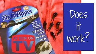 Universal Zipper Repair Kit As seen on TV Fixes any zipper in a Flash Fix A  Zipper 6 Pack