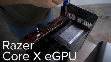 How to hook up the Razer Core X eGPU to a MacBook Pro