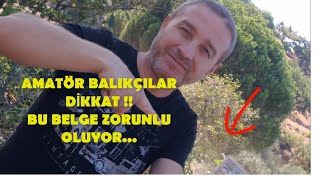 AMATÖR BALIKÇI BELGESİNDE YENİ DÖNEM BAŞLIYOR ...