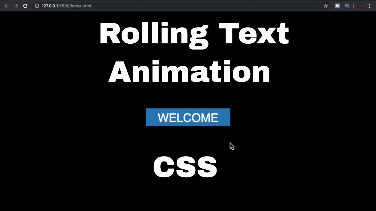 Rolling Text Animation [HTML and CSS TUTORIAL] for beginners - YouTube