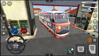 Mobil Bus Harapan Jaya SR2 DD Simulator - Mod Bussid - Android Gameplay HD screenshot 1