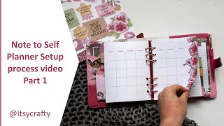 Melody planner setup Part 1 | Process video | Note to Self by Planners Anonymous