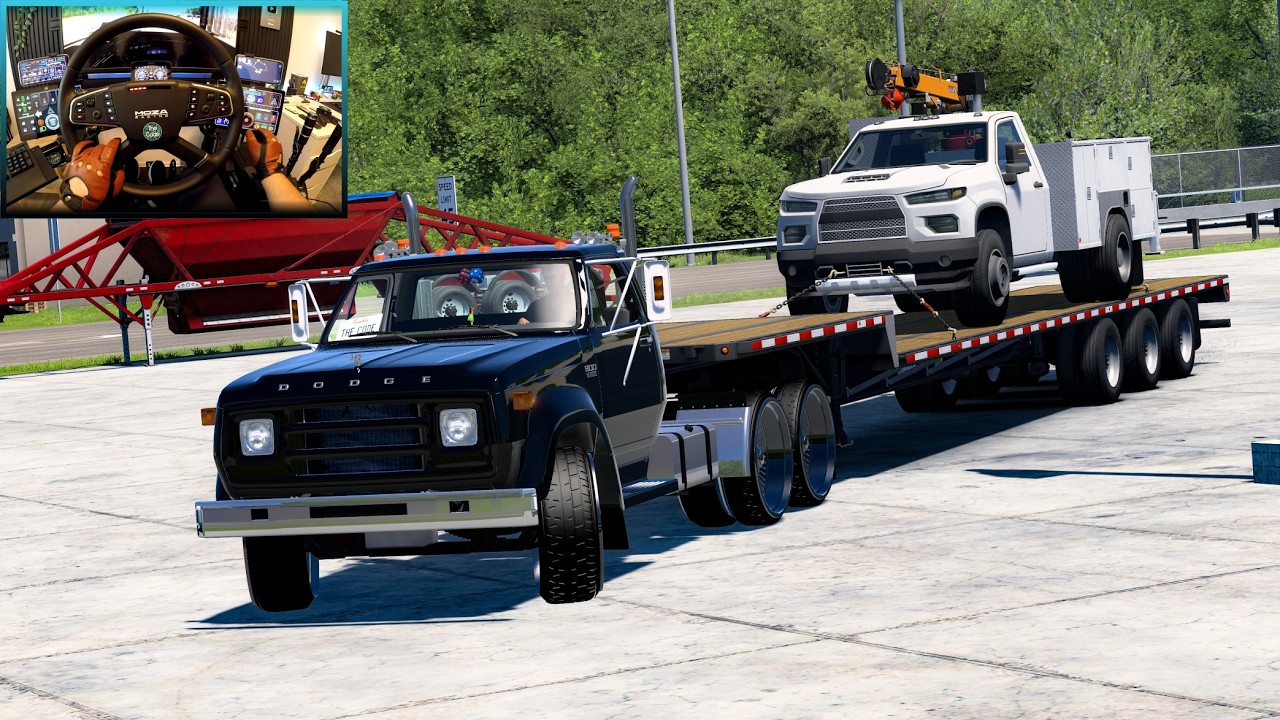 Dodge D800 Service Truck Transport | American Truck Simulator Ultra Realistic Drive