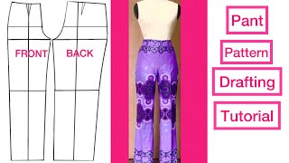 How to Make   Women Trouser / Pant pattern tutorial / SLACK FOUNDATION