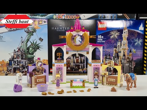 LEGO Disney 43195 Belle and Rapunzel&#39;s Royal Stables Unboxing &amp; Build - Steffi Baut