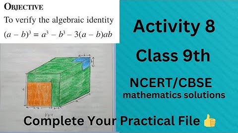 Maths Lab Activity 8 Class 9// Maths Practical// Class 9 Maths Activity Solution// CBSE board #file
