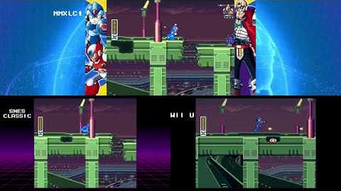 Mega Man X Comparison - Mega Man X Legacy Collection (Switch) vs SNES Classic vs Wii U VC