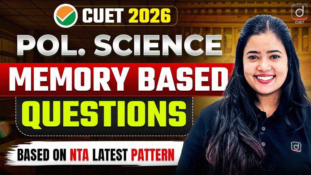 CUET 2026 Political Science Memory Based Questions 🔥 | Latest NTA ...