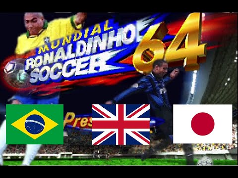 Mundial Ronaldinho Soccer 64 intro in 3 different languages