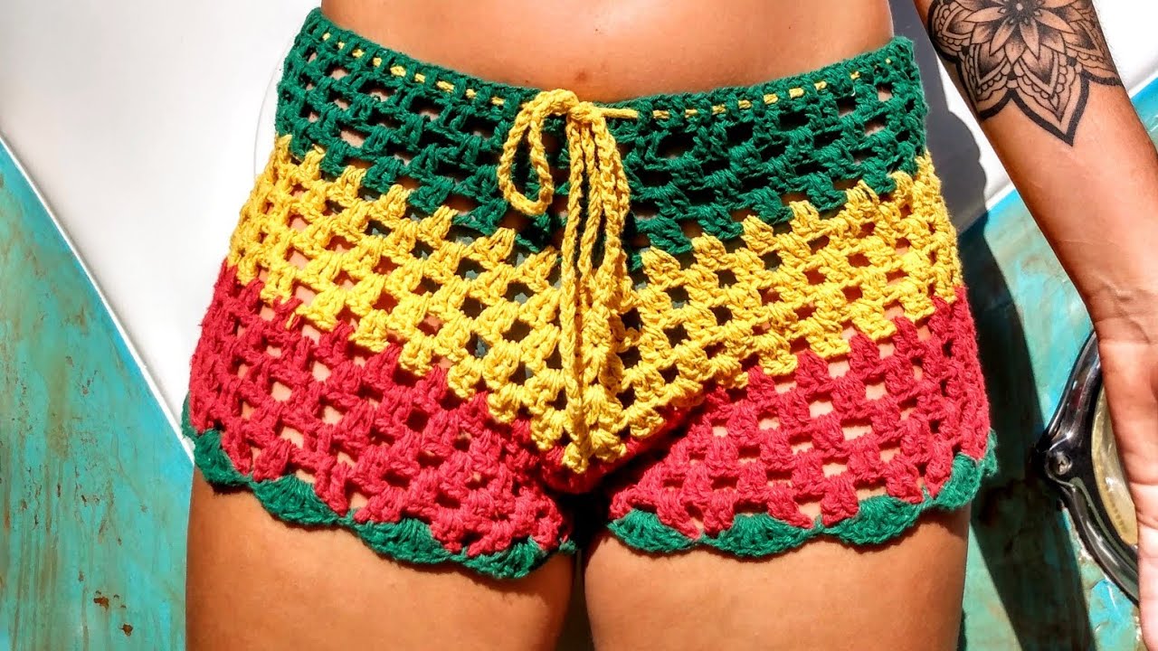 Short de praia. Passo a Passo. Super fácil de fazer! Ideal para iniciantes!