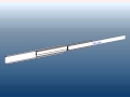 An Accuride telescopic drawer slide with over extension (100%+) An Accuride telescopic drawer slide with over extension (100%+)