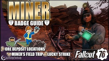 Miner Badge | Fallout 76 Possum Scout | Lucky Strike | Ore Extractors | Miner