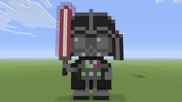 Minecraft Pixel Art - Darth Vader From Star Wars