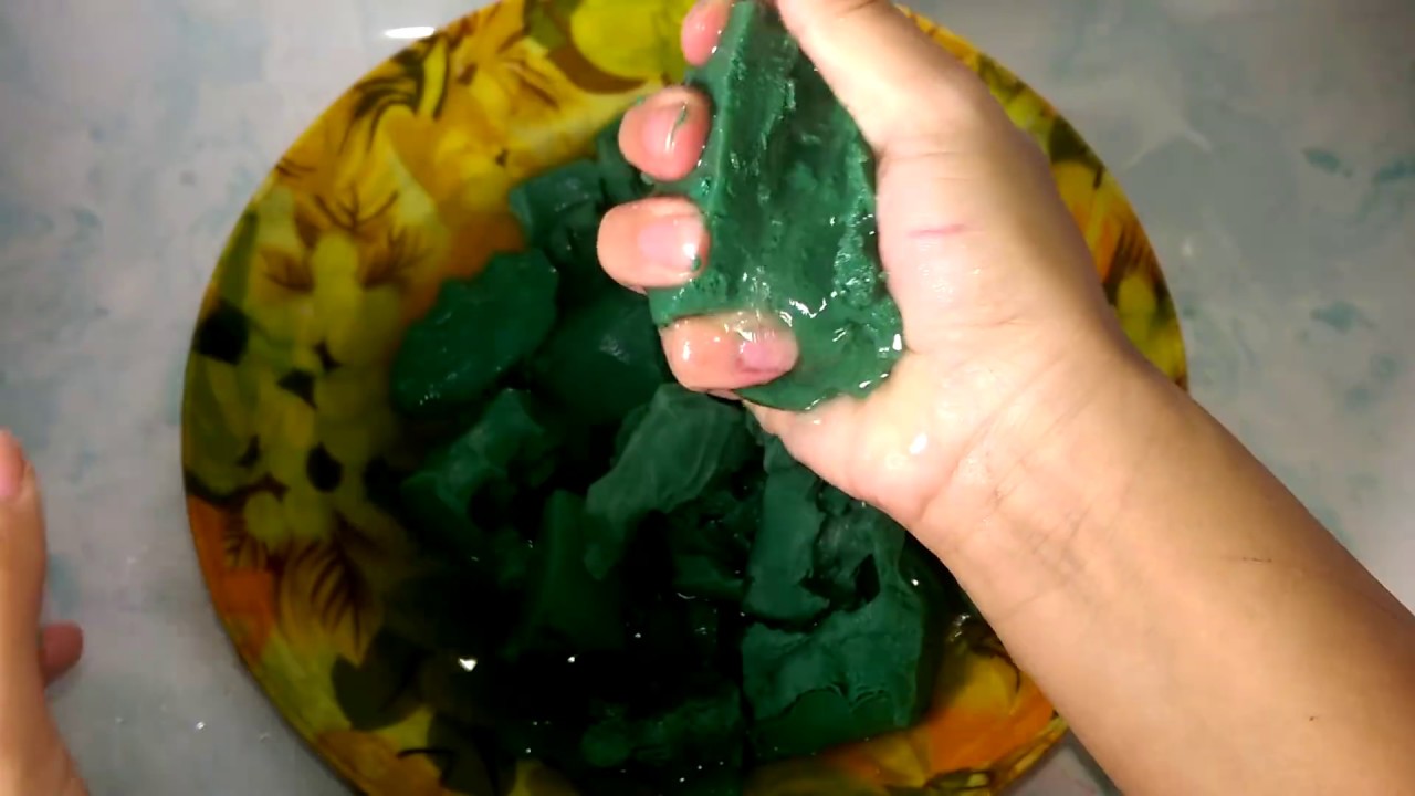 Asmr Soaked Wet Floral Foam Crush (not talking) YouTube