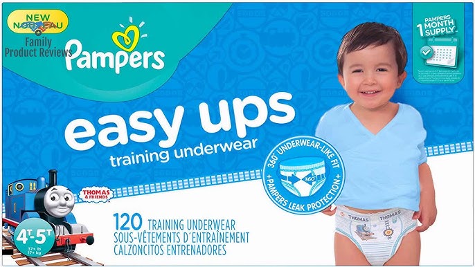 Unboxing Pampers Easy Ups For Boys (4-5T) with Thomas & Friends Designs! 