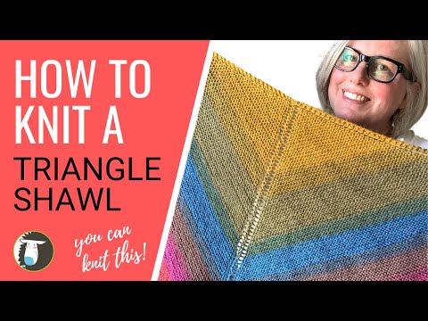 Video: How To Start Knitting A Shawl In