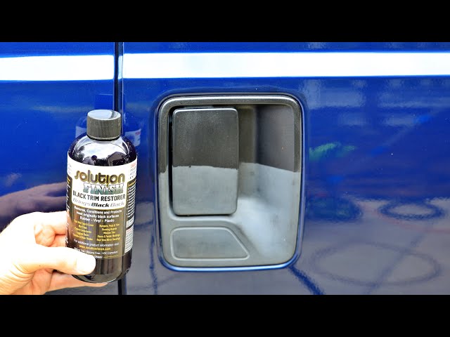 Solution Finish black trim restorer review  How to restore faded car  plastic 