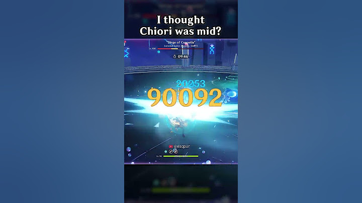 I THOUGHT CHIORI WAS MID