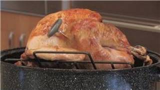 Baking a whole turkey in convection oven involves placing it on
roasting rack within pan, inserting meat thermometer, loosely covering
the b...