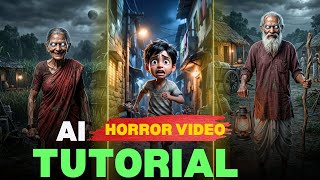 Granny Game Jaisi 3D Village Horror Video Banaye 🤯 AI Tutorial (No Experience) screenshot 1