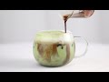 How to make mocha matcha latte  home cafe