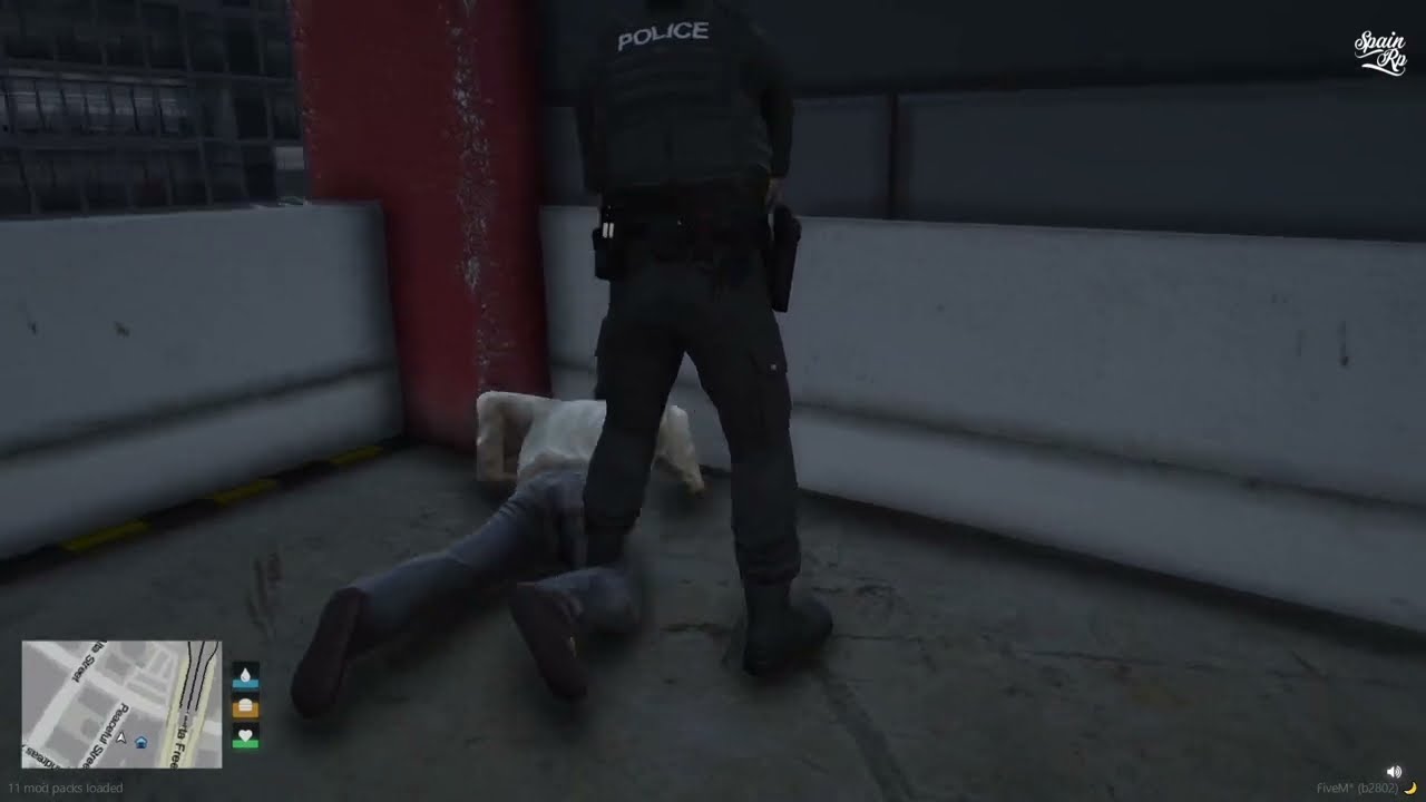 Bo y Bua se cargan a toda la policía a cuchillo | SpainRP