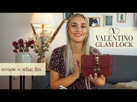 studie valgfri køleskab Valentino Garavani Glam Lock Bag Review- Get yourself a bargain, what fits  inside, general thoughts - YouTube