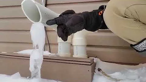 Winter Tip - High efficiency furnace exhaust