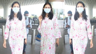 Rakul Preet Singh Looking Cute In Her Flower Dress Snapped At Airport